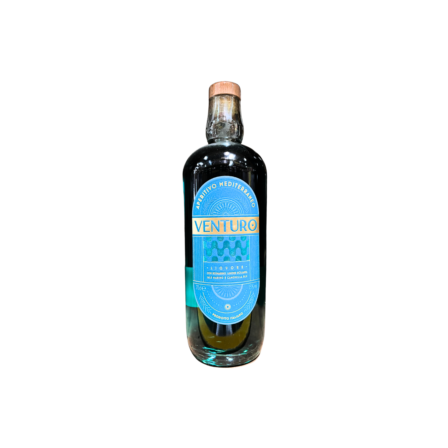VENTURO Aperitivo Mediterraneo Liquore 70cl - Bottiglia di liquore agrumato per aperitivo