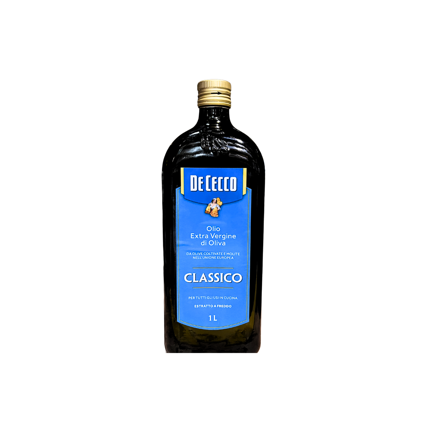 DE CECCO Olio Extra Vergine di Oliva 1L - Bottiglia di olio EVO di alta qualità