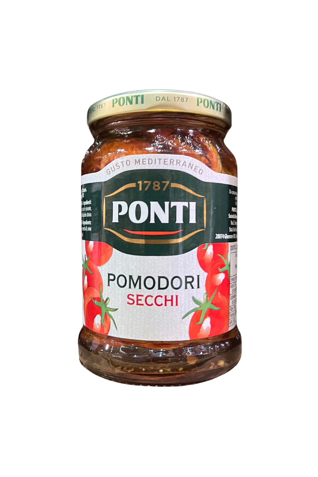 Vasetto PONTI Pomodori Secchi 280 g – specialità italiana in olio
