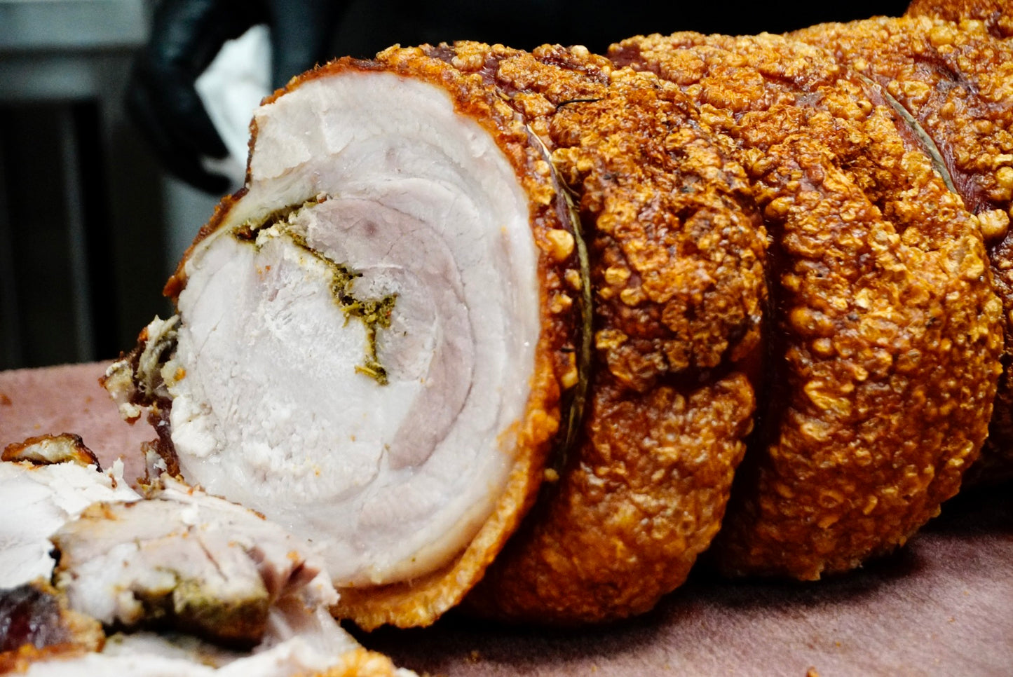 Trancio di porchetta firmata Macelleria Davide Cecconi – Essenza Pisterzi
