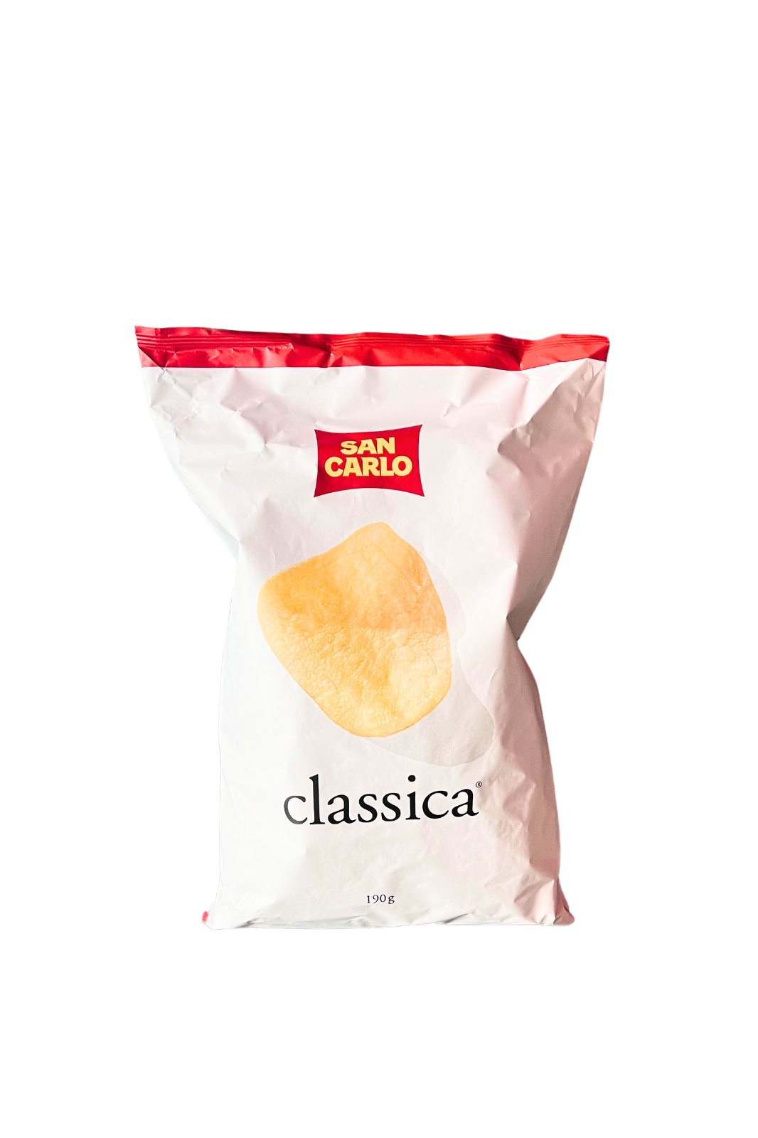San Carlo Patatine Classiche 190g – croccanti, dorate e perfette per aperitivi italiani di qualità.