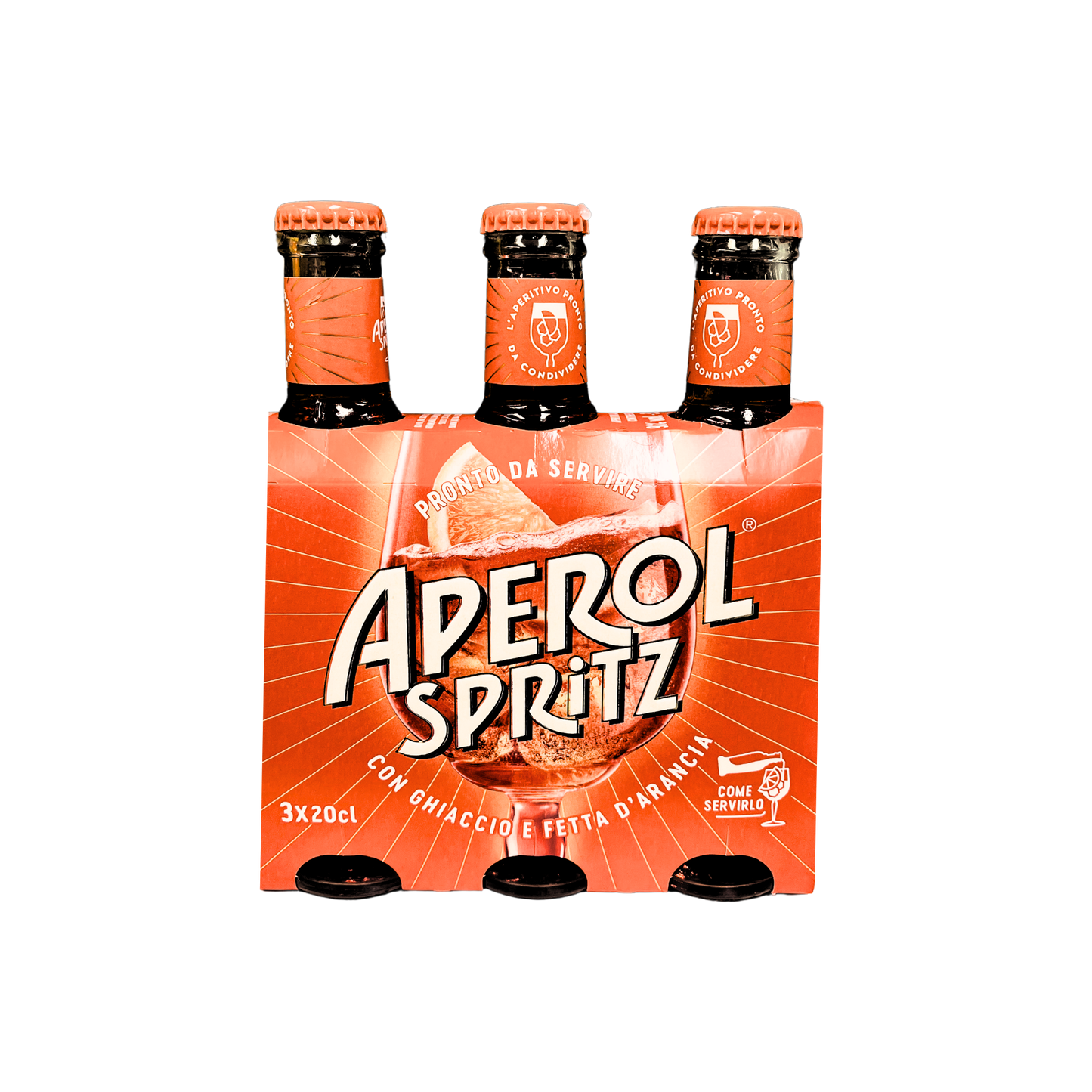 Bottiglie Aperol Spritz pronto da bere 3x20cl – confezione aperitivo italiano