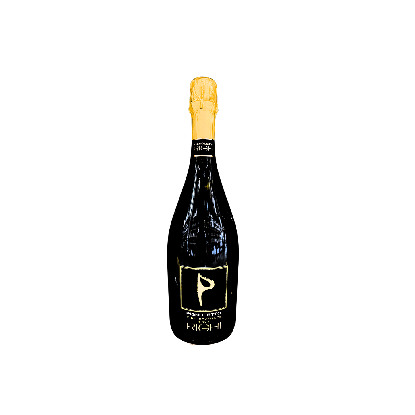 RIGHI Pignoletto Vino Spumante Brut 75cl - Bottiglia di vino spumante fresco e frizzante
