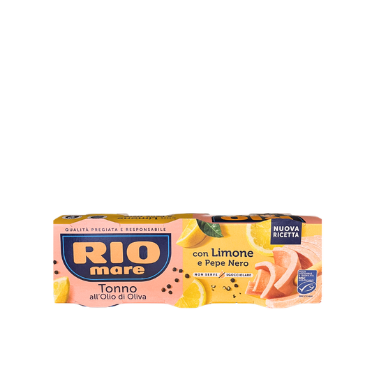 Rio Mare Tonno all'Olio di Oliva con Limone e Pepe Nero 3x65g tonno aromatizzato
