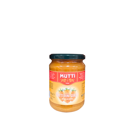 MUTTI Pomodorini Datterini gialli interi in succo, 350gr.