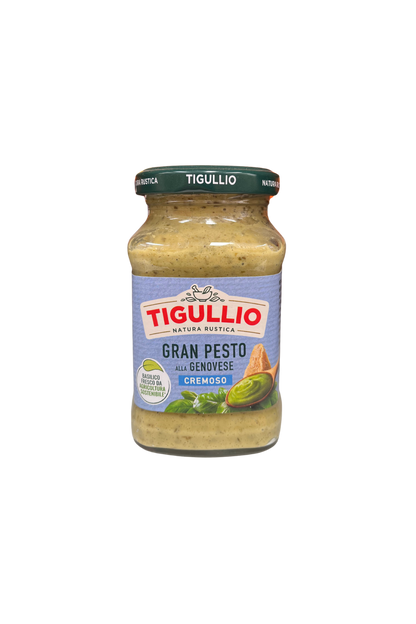 Vasetto di TIGULLIO Gran Pesto alla Genovese Cremoso da 190 grammi