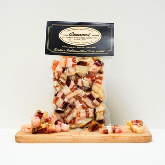 Quadratelli Misti di Guanciale e Pancetta – Macelleria Cecconi Davide.