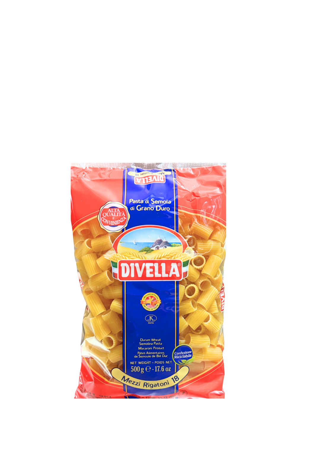 Divella Halbe Rigatoni, 500g