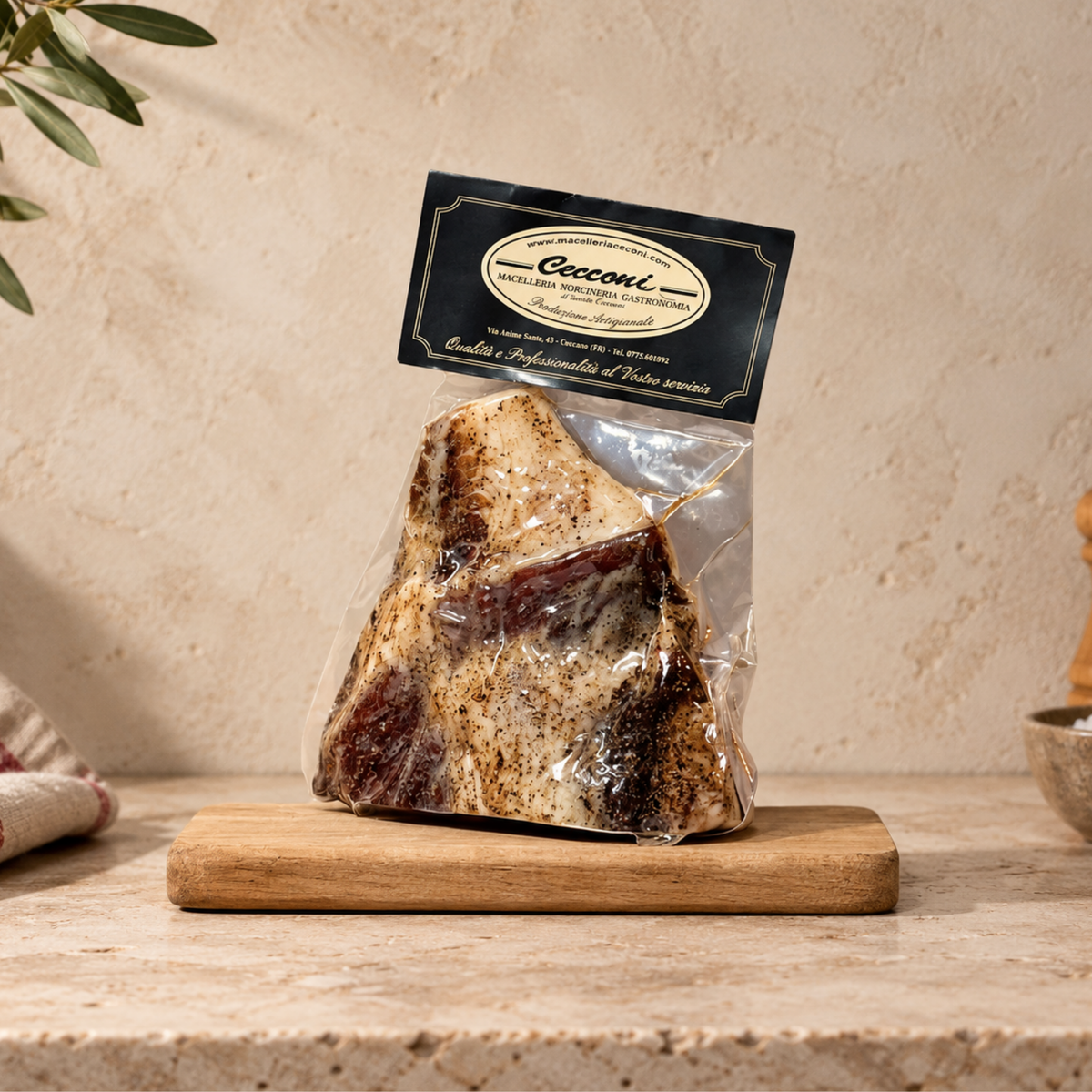 Guanciale Artigianale Stagionato - Macelleria Cecconi Davide.