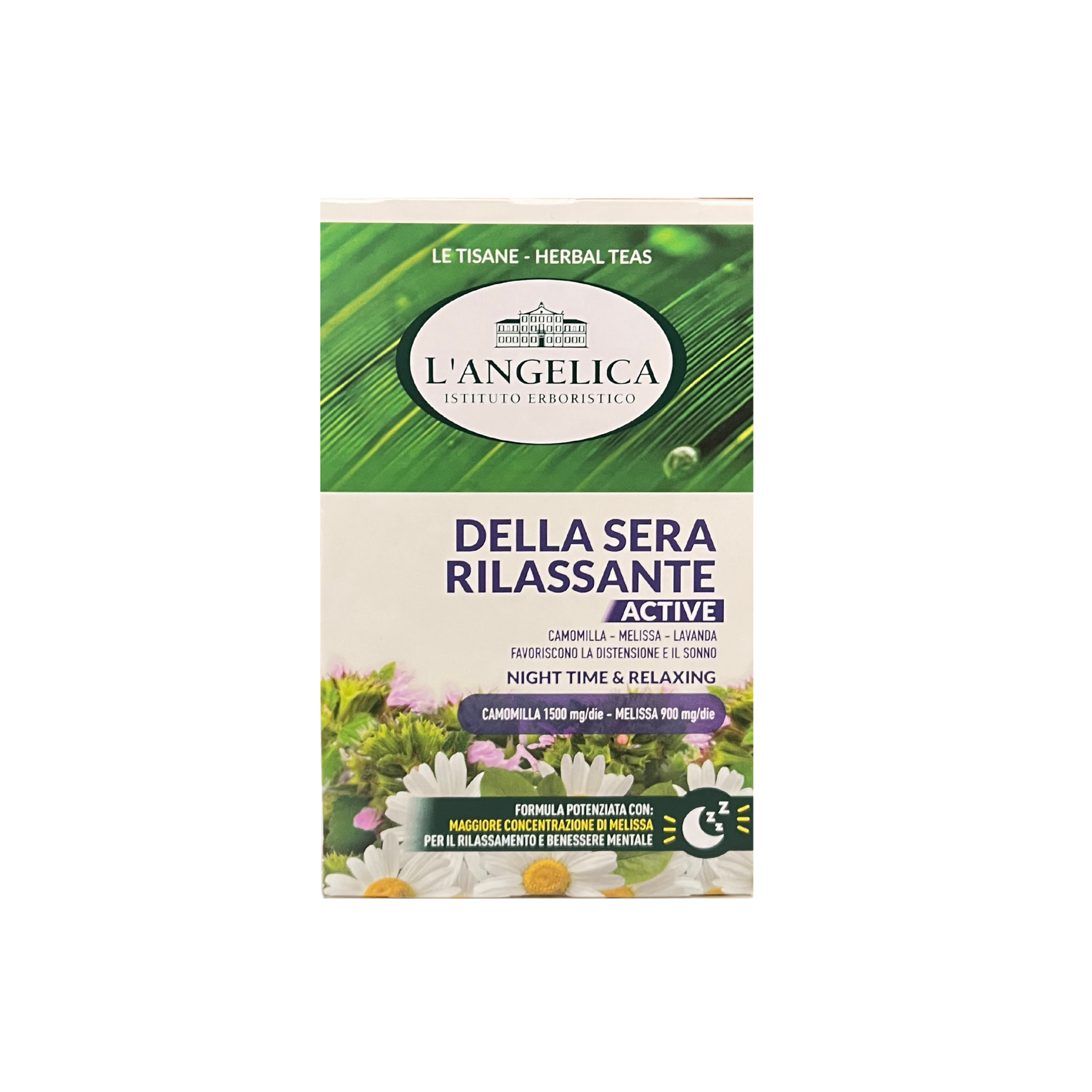 Confezione L’ANGELICA Tisana della Sera Rilassante, 20 bustine