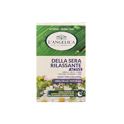 Confezione L’ANGELICA Tisana della Sera Rilassante, 20 bustine