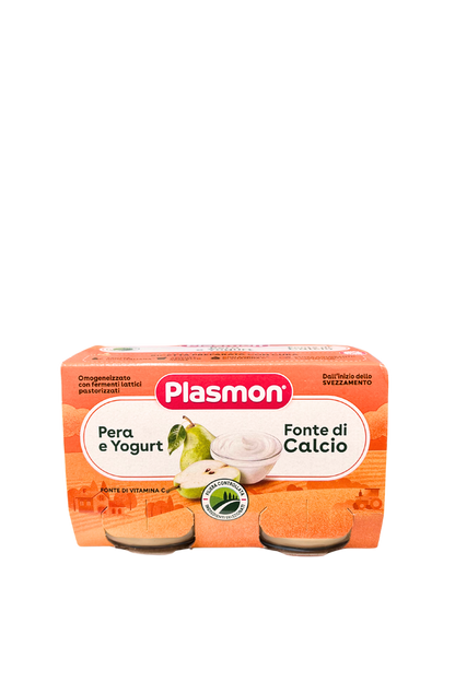 PLASMON Pear and Yogurt Homogenized, (2x120gr).