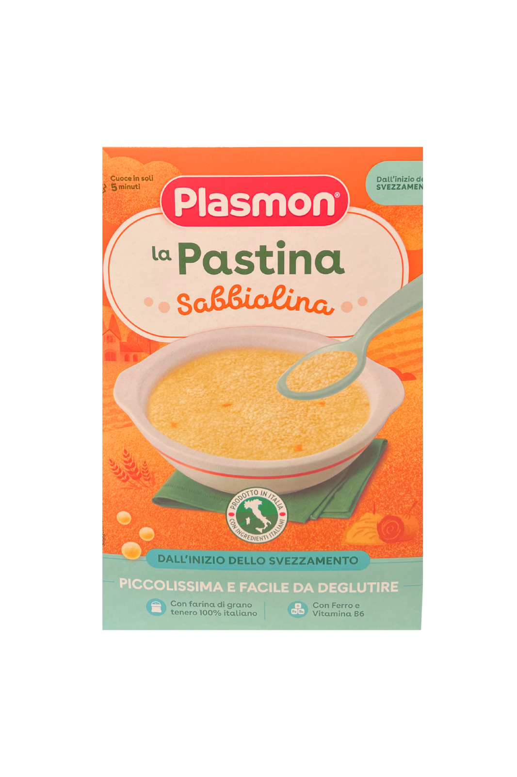 Plasmon Pastina Sabbiolina 300 g – pastina per neonati e bambini piccoli