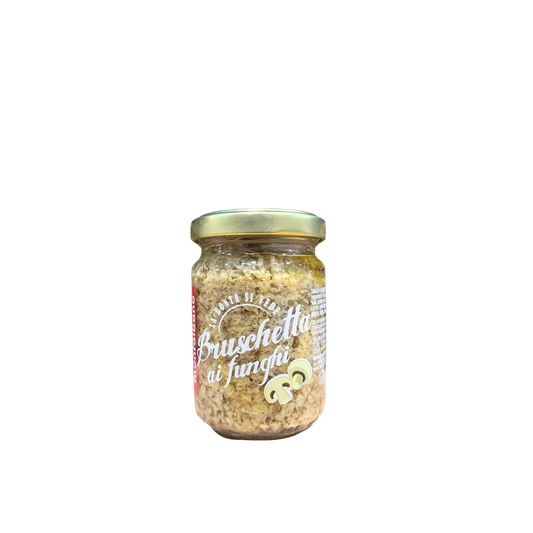 MONTALBANO Bruschetta ai Funghi – Crema Spalmabile per Antipasti, 130 gr.