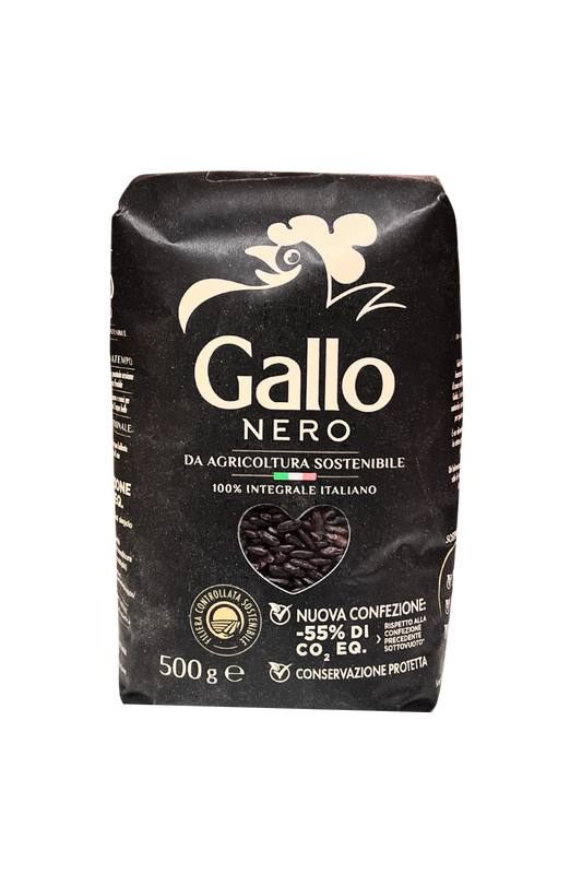 Scopri GALLO Riso Nero Integrale da 500gr, ricco di fibre e antiossidanti. Un alimento sano e versatile per piatti gustosi e nutrienti. Acquista ora!"