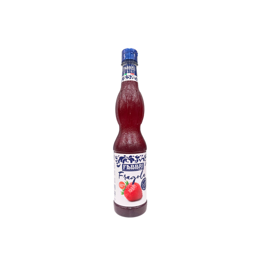 Bottiglia di Sciroppo Fabbri alla Fragola da 560ml – disponibile su Essenza Pisterzi
