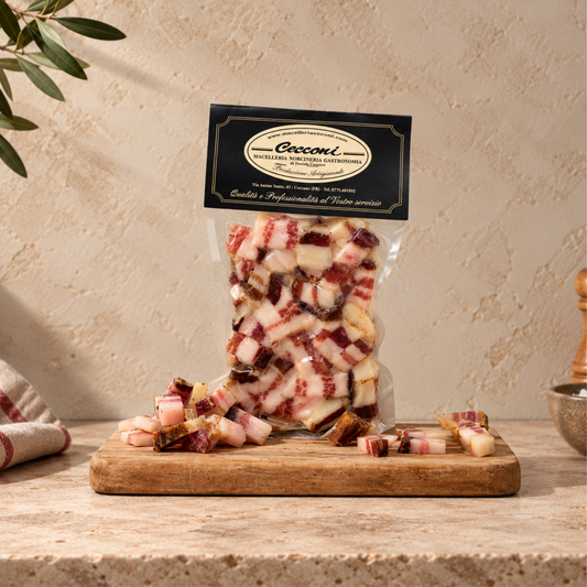Quadratelli Misti di Guanciale e Pancetta – Macelleria Cecconi Davide.