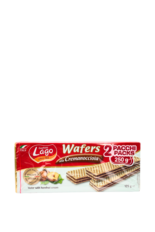 Lago Wafers alla Cremanocciola con Pregiate nocciole Italiane