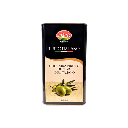 DI CARLO Olio Extra Vergine di Oliva, 100% Italiano. 3Lt
