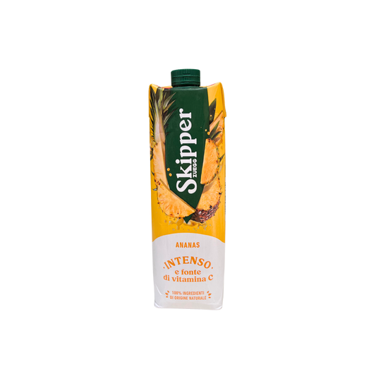 Confezione da 1 litro di Skipper succo ananas intenso – disponibile su Essenza Pisterzi
