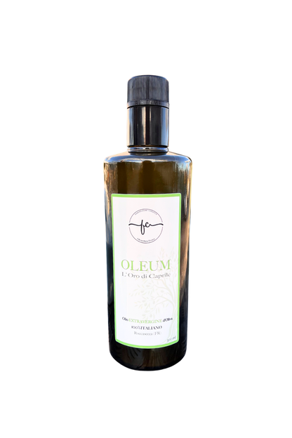 OLEUM - L'Oro di Caprile Olio Extra Vergine di Oliva 100% Italiano, proveniente da Roccasecca (FR), olio di alta qualità, ricco di sapore e perfetto per la cucina mediterranea