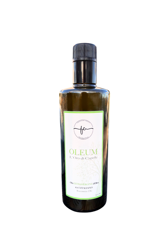 OLEUM - L'Oro di Caprile Olio Extra Vergine di Oliva 100% Italiano, proveniente da Roccasecca (FR), olio di alta qualità, ricco di sapore e perfetto per la cucina mediterranea