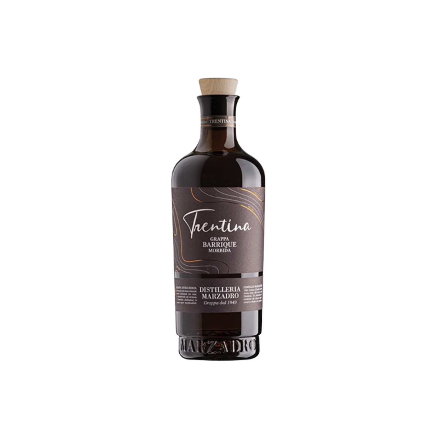 DISTILLERIA MARZADRO Grappa Trentina Barrique Morbida, 70cl.