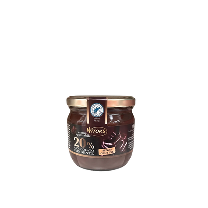 WITOR'S Crema Spalmabile al Cioccolato fondente 20% Senza glutine, 360g