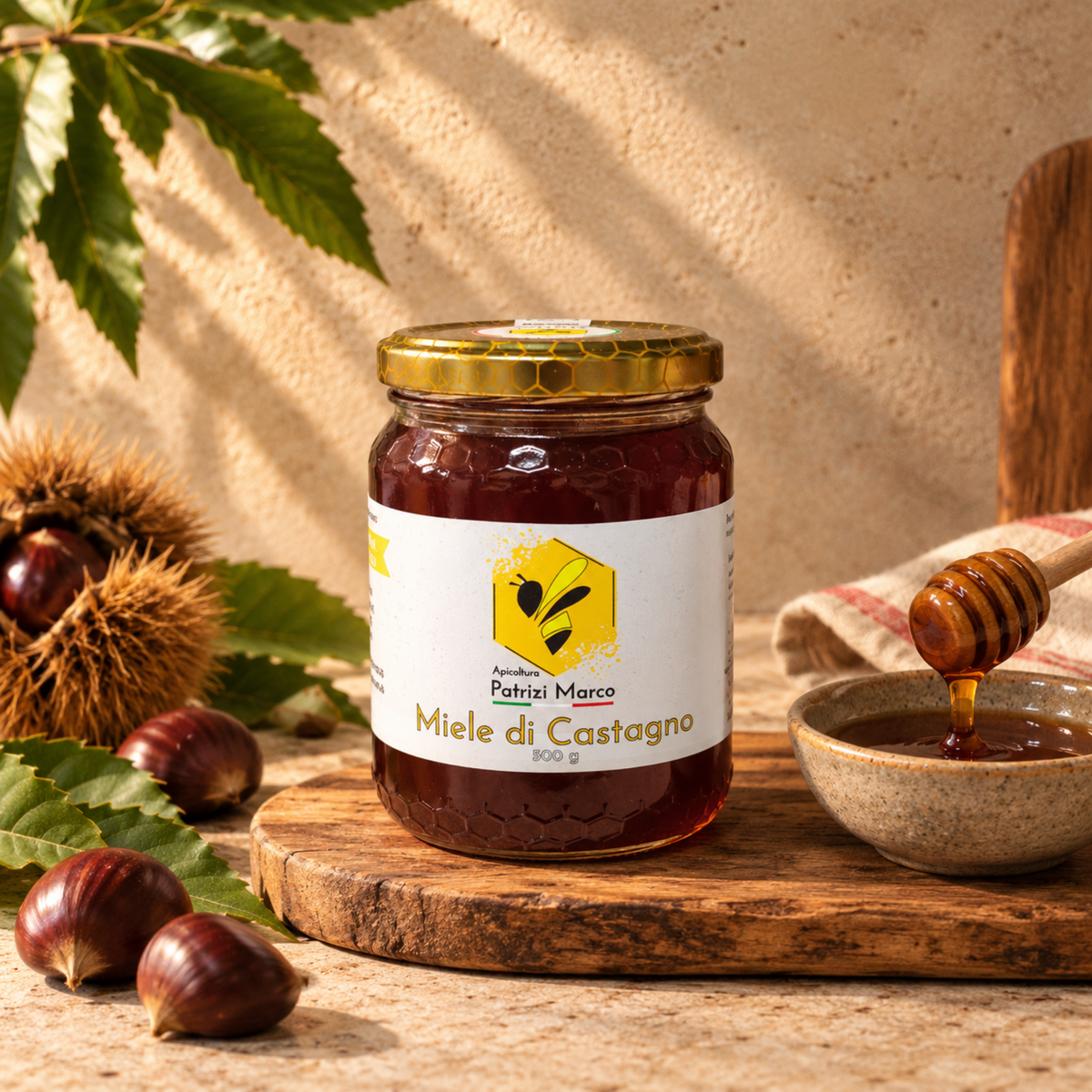 Miele Di Castagno 500gr - Apicoltura Patrizi Marco
