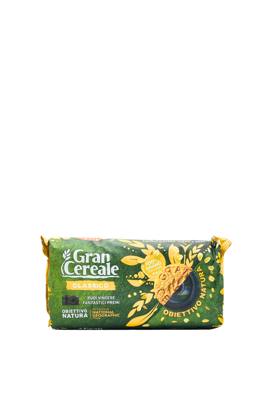"Biscotti Gran Cereale 500g – con grano 100% italiano, croccanti e genuini su Essenza Pisterzi"