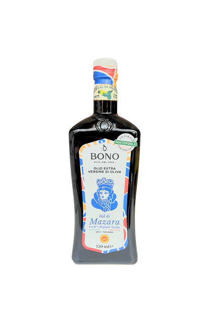 BONO Olio Extra vergine d'Oliva DOP, Regione SICILIA. 750ml