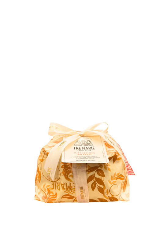 Tre Marie Il panettone Milanese con profumate gemme Candite, Cedro Diamante e Uvetta. 1kg