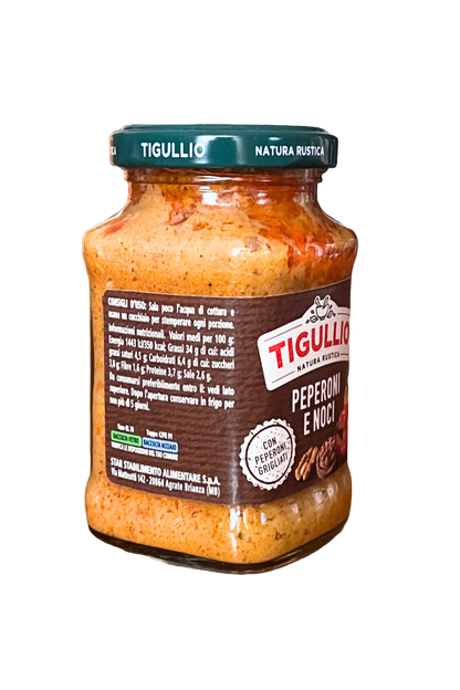 TIGULLIO Pesto di Peperoni e Noci, 185gr.