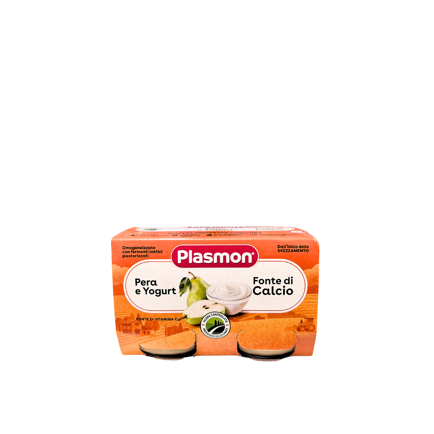 PLASMON Pear and Yogurt Homogenized, (2x120gr).