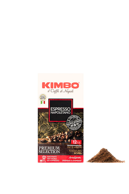 Kimbo Caffè di Napoli, Espresso Tostatura Scura Premium Selection 250g