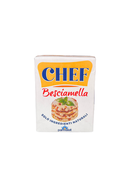 Confezione di Besciamella Parmalat Chef 200ml, ideale per ricette cremose e gratinate.
