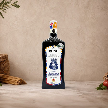 BONO Olio Extra Vergine d'Oliva DOP, Val di Mazara. 750ml
