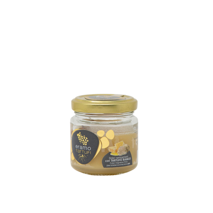 Barattolo miele gourmet con tartufo bianco
