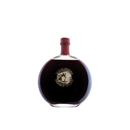 Bottiglia di Ratafia Tonda Santo Spirito liquore italiano a base di amarene e Montepulciano
