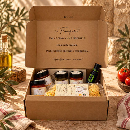 Box Fini Fini Ciociari con pasta tradizionale, sughi e olio extravergine di oliva