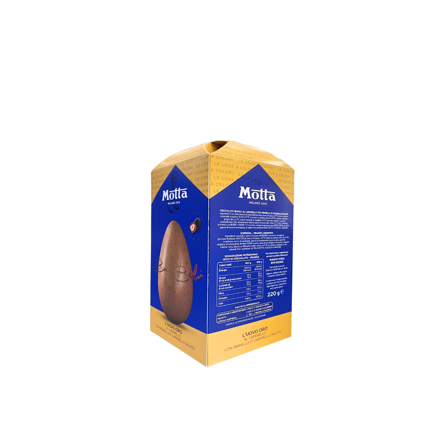 Bruno Barbieri Uovo Oro al Caramello con Granella di Caramello Salato, 220gr