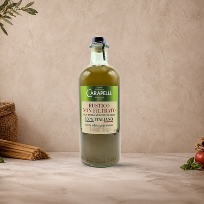 CARAPELLI Olio Extra Vergine di Oliva Rustico, non filtrato. 1LT spedizione veloce in tutta europa