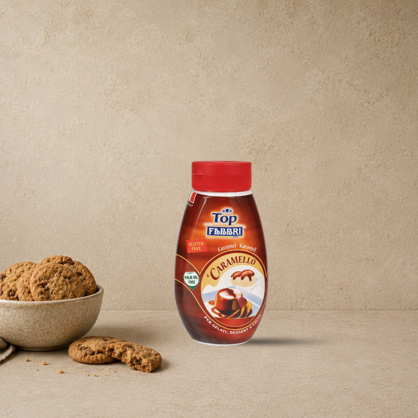 FABBRI Top Royal Caramel – Karamellsauce für Desserts und Eiscreme 225 gr.
