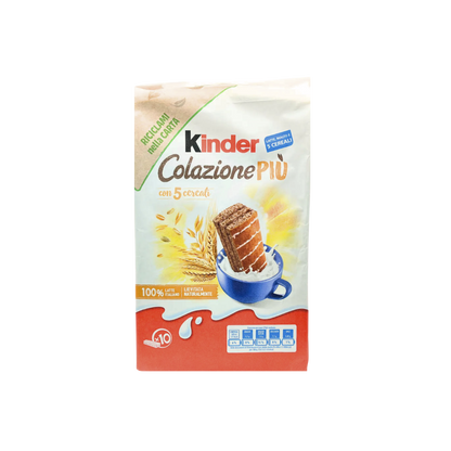 KINDER breakfast Plus with 5 cereals, (x10).