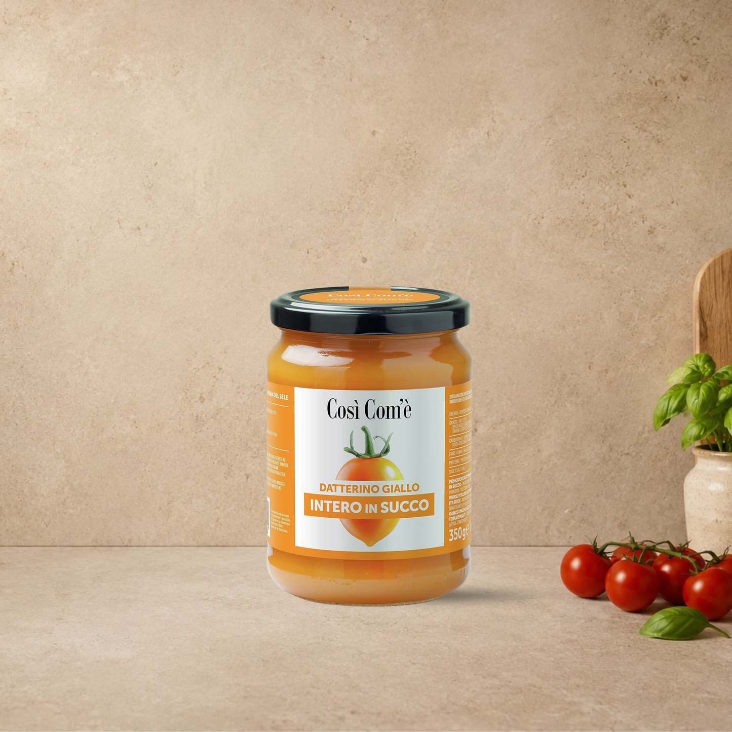 COSÌ COM’È Yellow Datterino Tomatoes 350g | Italian Golden Cherry Tomatoes