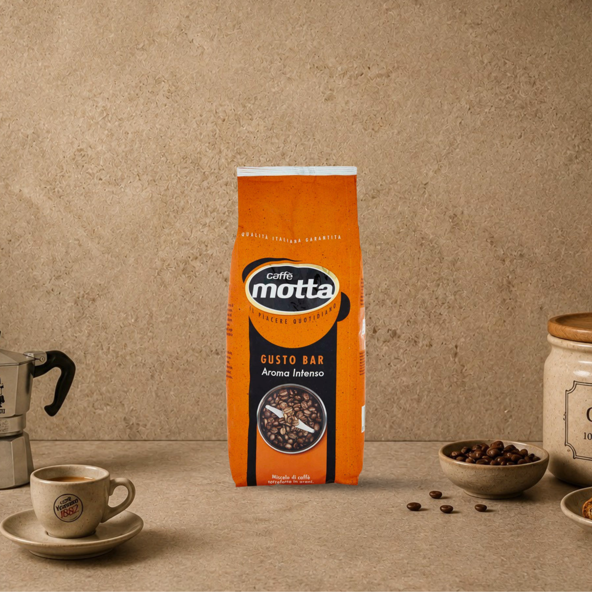 Caffè MOTTA in Grani, Gusto Bar Aroma Intenso - 3kg.