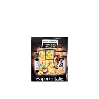 Cesto gourmet Sapori d’Italia LE CADEAU con Parmigiano Reggiano 6 pezzi