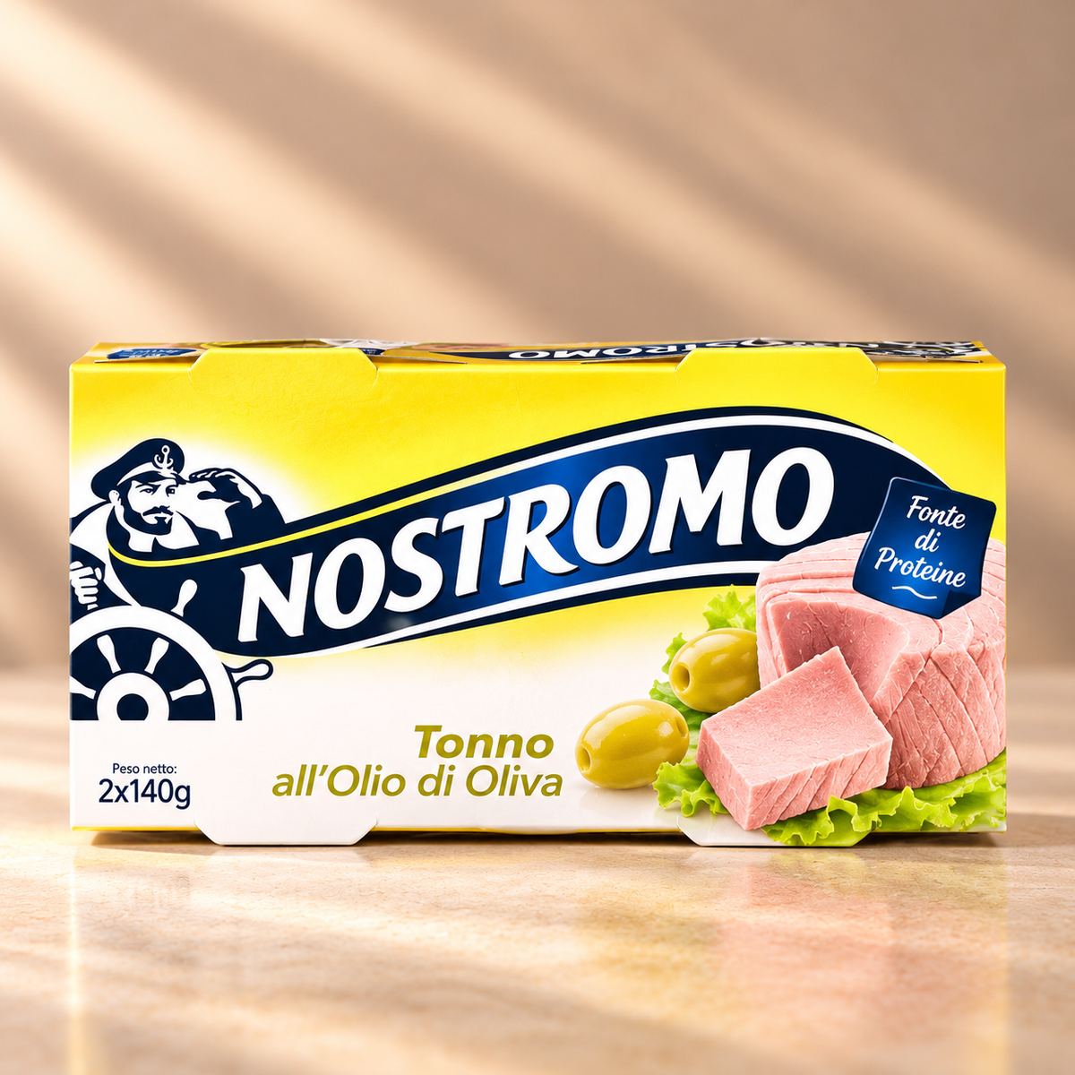 Nostromo Tonno all'Olio di Oliva confezione 2 lattine da 140g, totale 280g
