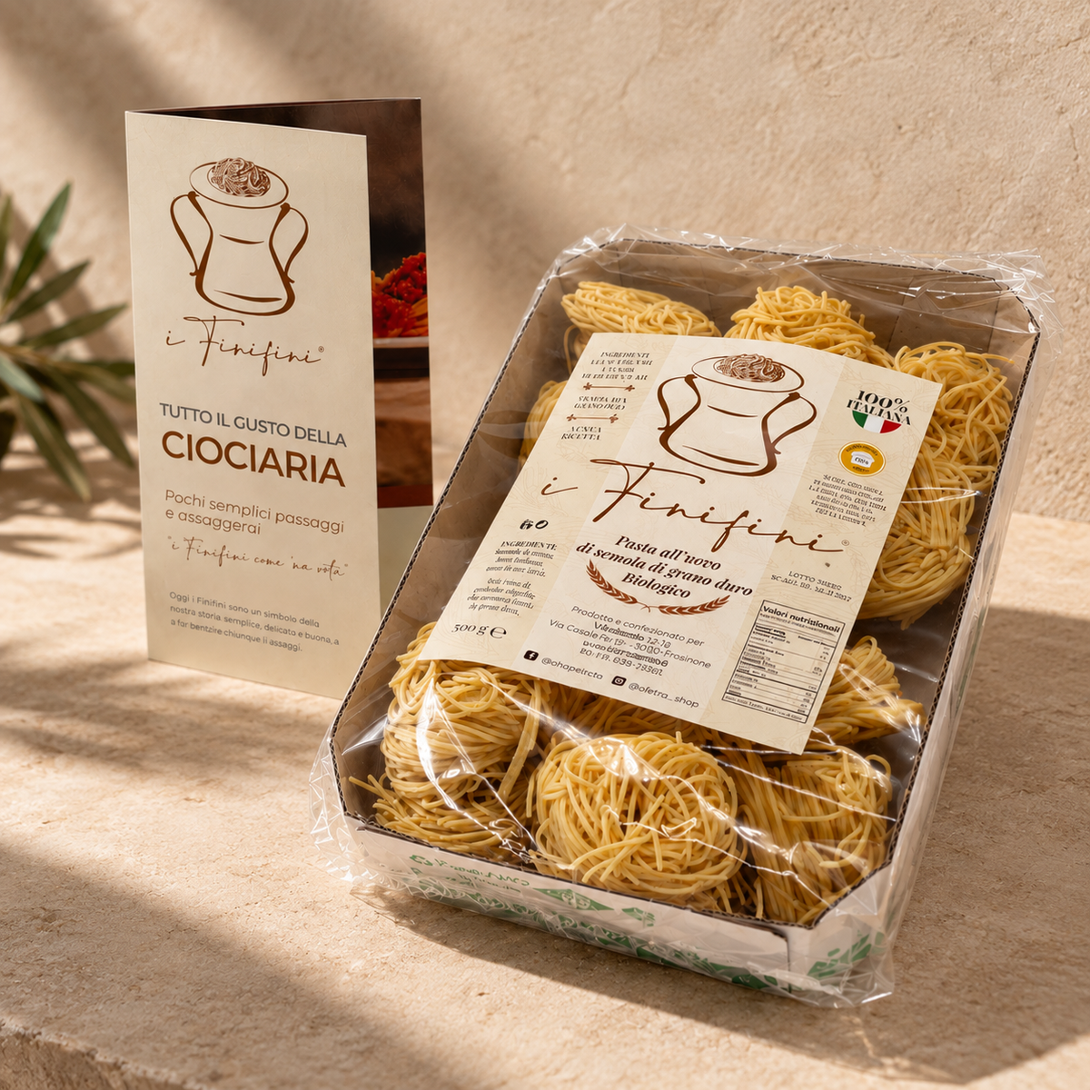 I FINI FINI Pasta all'Uovo di Semola di Grano Duro, 500gr.
