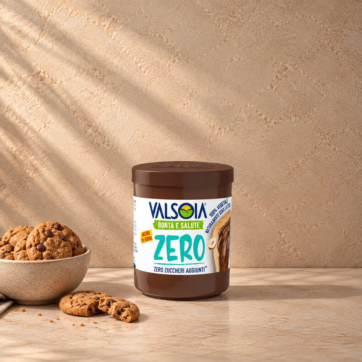 VALSOIA Spreadable cream with hazelnut and cocoa, 200gr.